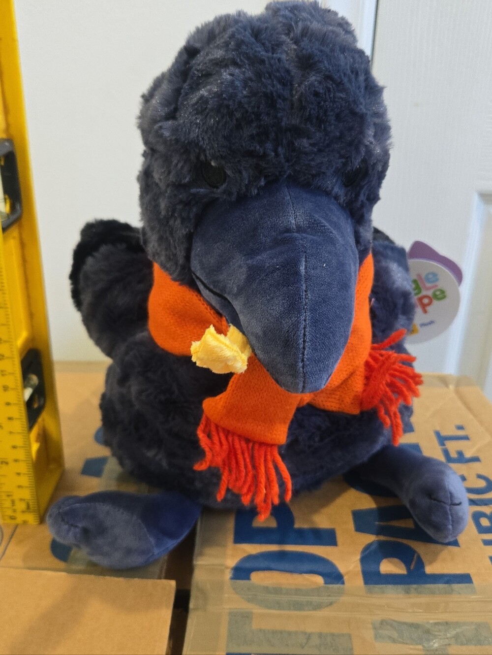 New Gigglescape Halloween Fall Crow + Scarf & Straw Stuffed Animal Plush Toy